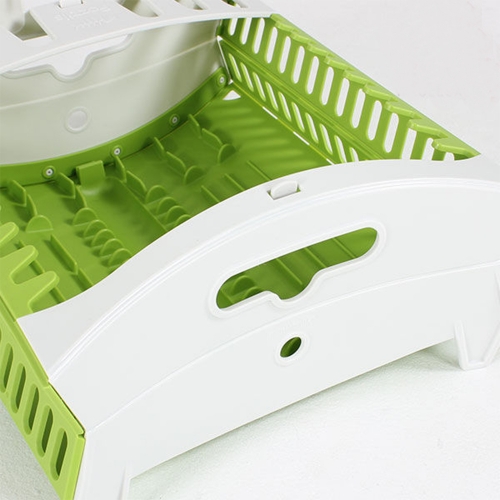  rak piring lipat  collapsible compact dish rack