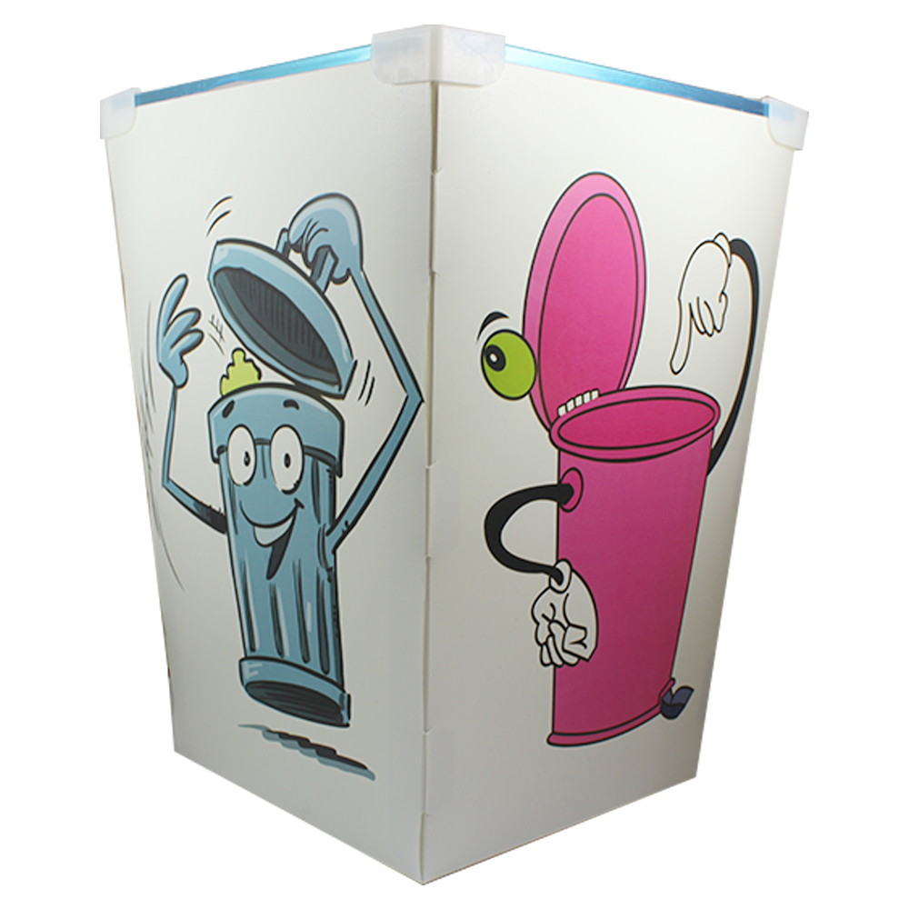 Foldable plastic dustbin - tempat serbaguna