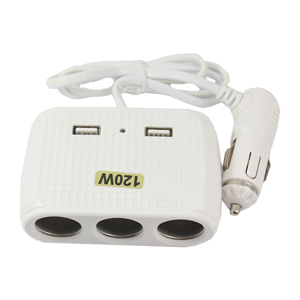 IN CAR charging - USB and 3 sockets 120 W