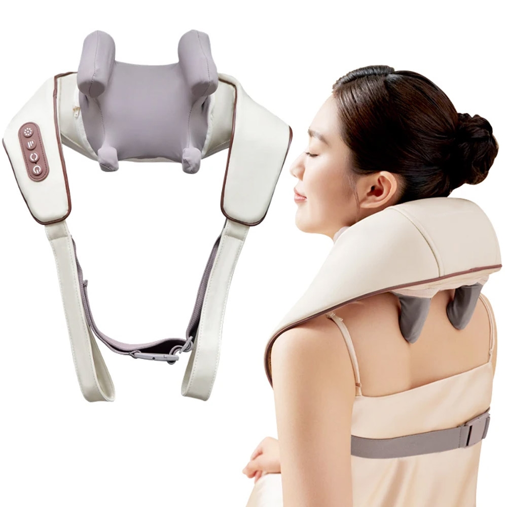 Alat Pijat Leher Bahu Wireless SNM820 - Neck and Shoulder Shiatsu Massager Alat Pijat Tali Leher elektrik rechargeable