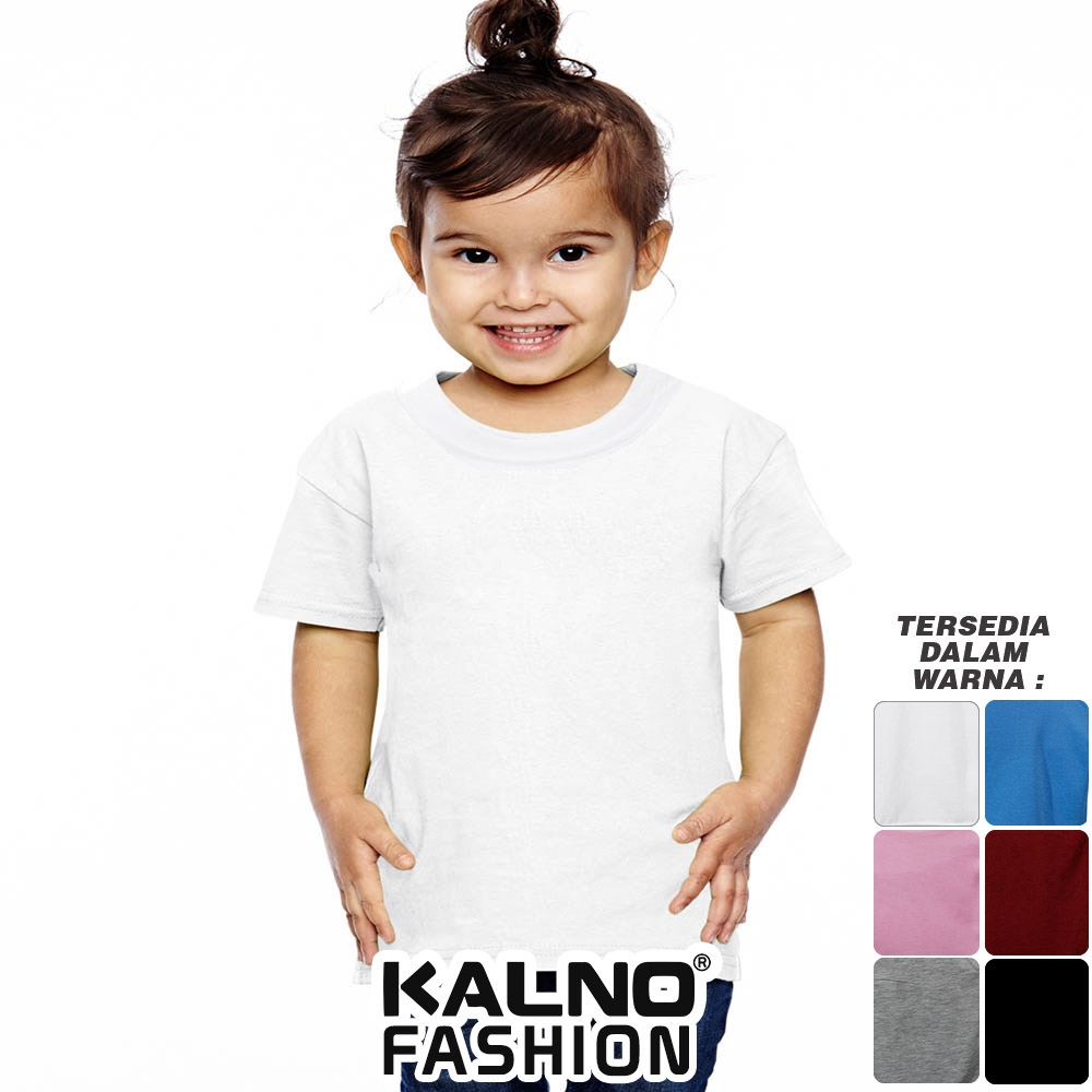 Baju Anak POLOS 003 - Anak Anak Umur 1 - 5 Tahun Ukuran SML Bahan Katun polyester