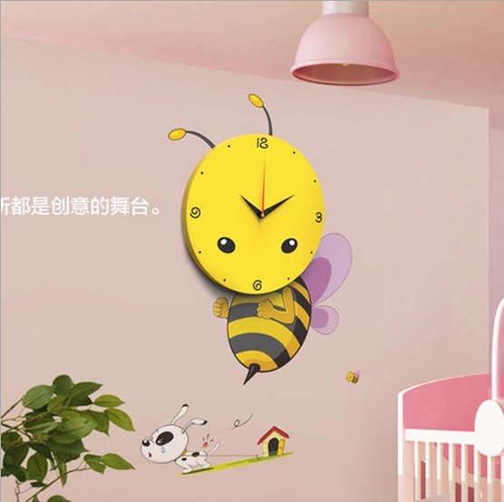 bee 3D wall clock