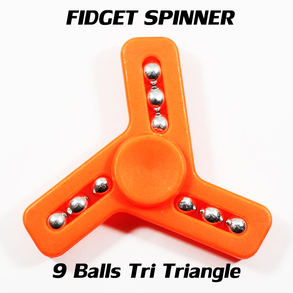 fidget spinner 9 balls triangle