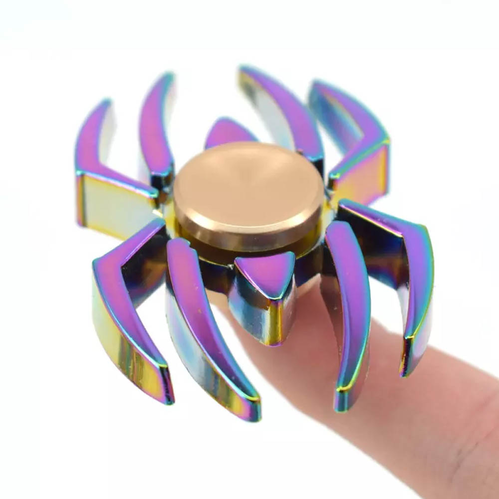 fidget spinner spiderman rainbow