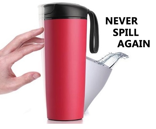 magic suction mug - mug anti tumpah thermos