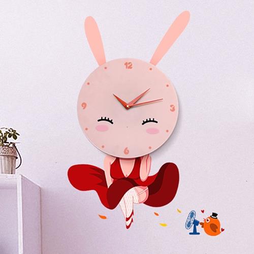 rabbit 3D wall clock