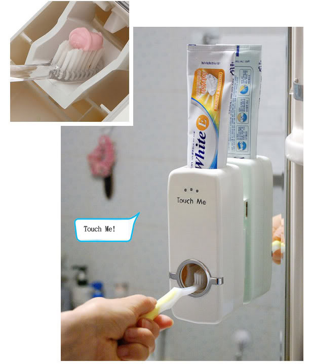 dispenser odol automatis dan sikat gigi